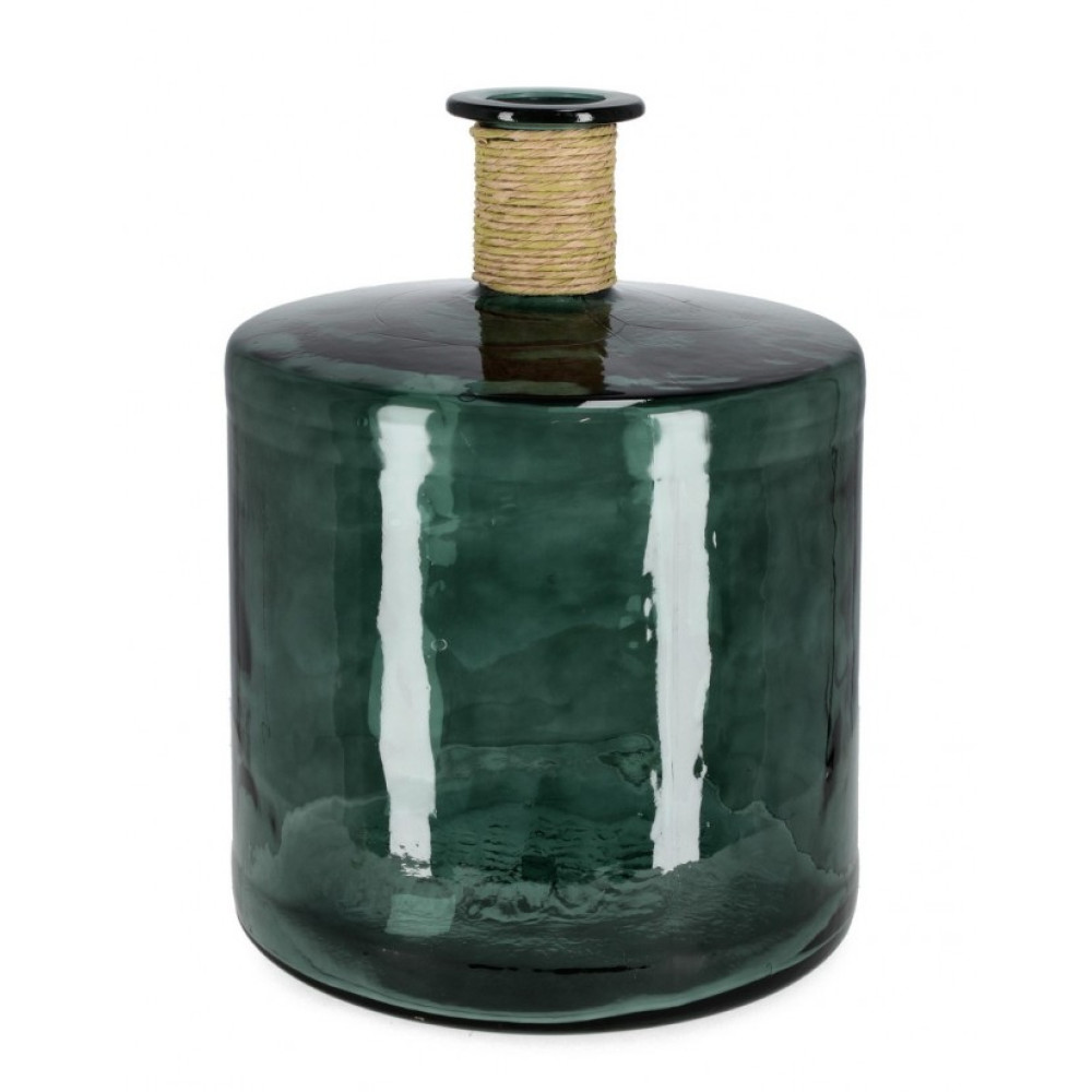 Bizzotto ПЛЯШКА ROTANG RO GREEN GL DECOR H45