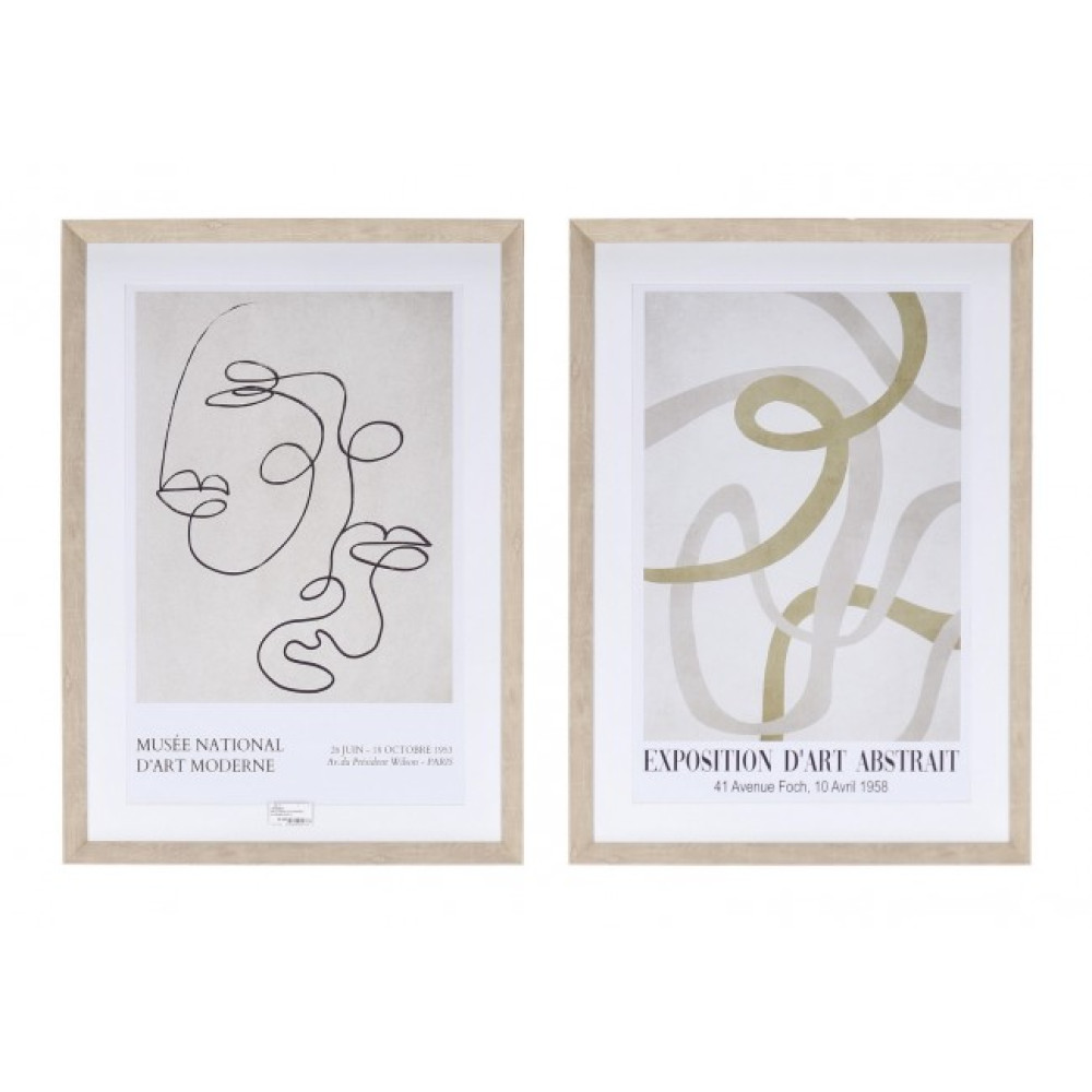 Bizzotto НАБІР 2 КАРТИНА ШЕРЛІ W-РАМКА 50X70