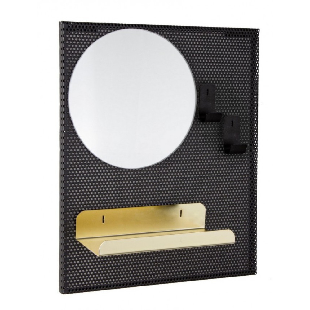 Bizzotto МЕТРИЧНЕ ДЗЕРКАЛО W-ПОЛИЦЯ 2 ГАЧКИ S Bizzotto МЕТРИЧНЕ ДЗЕРКАЛО W-ПОЛИЦЯ 2 ГАЧКИ S