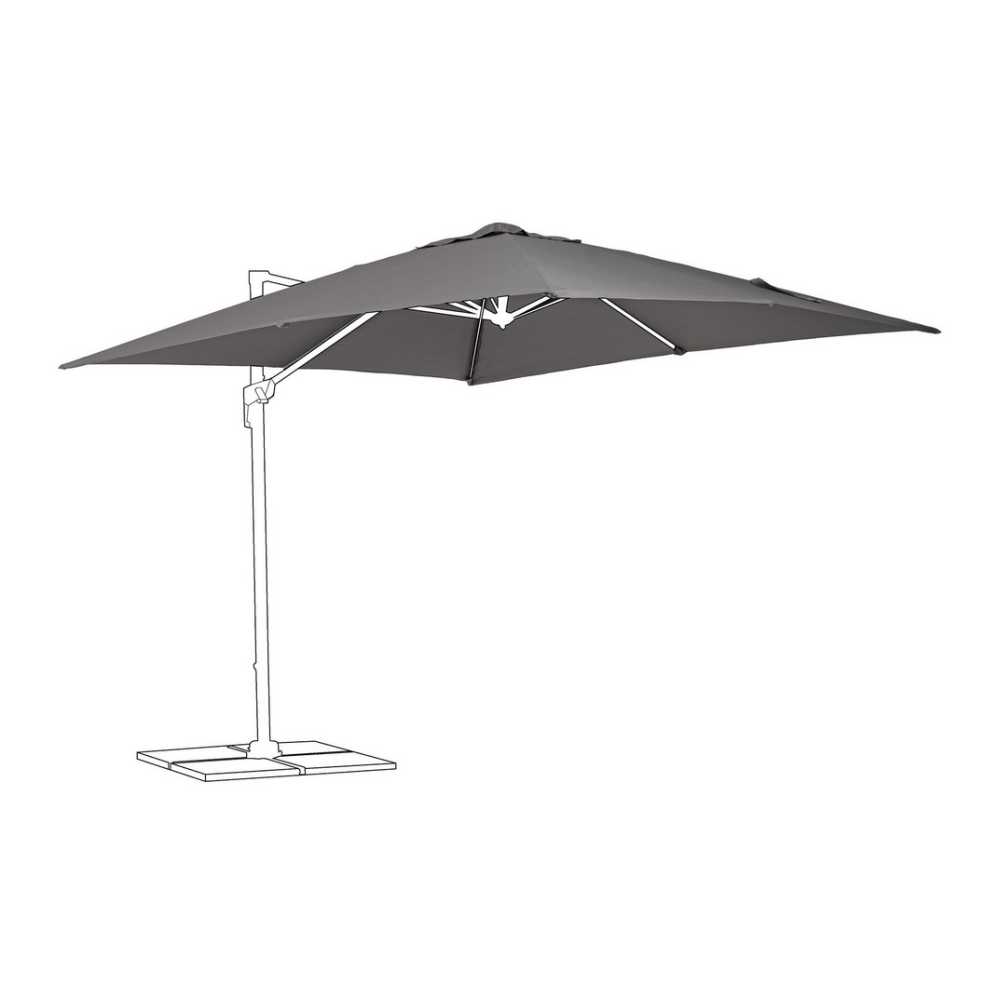 Yes Чохол для парасольки Siviglia 3x3 сірого кольору