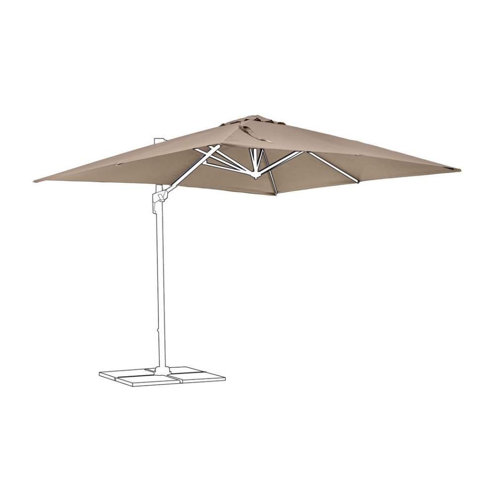 Yes Чохол для парасольки Porto 3X3 кольору Taupe