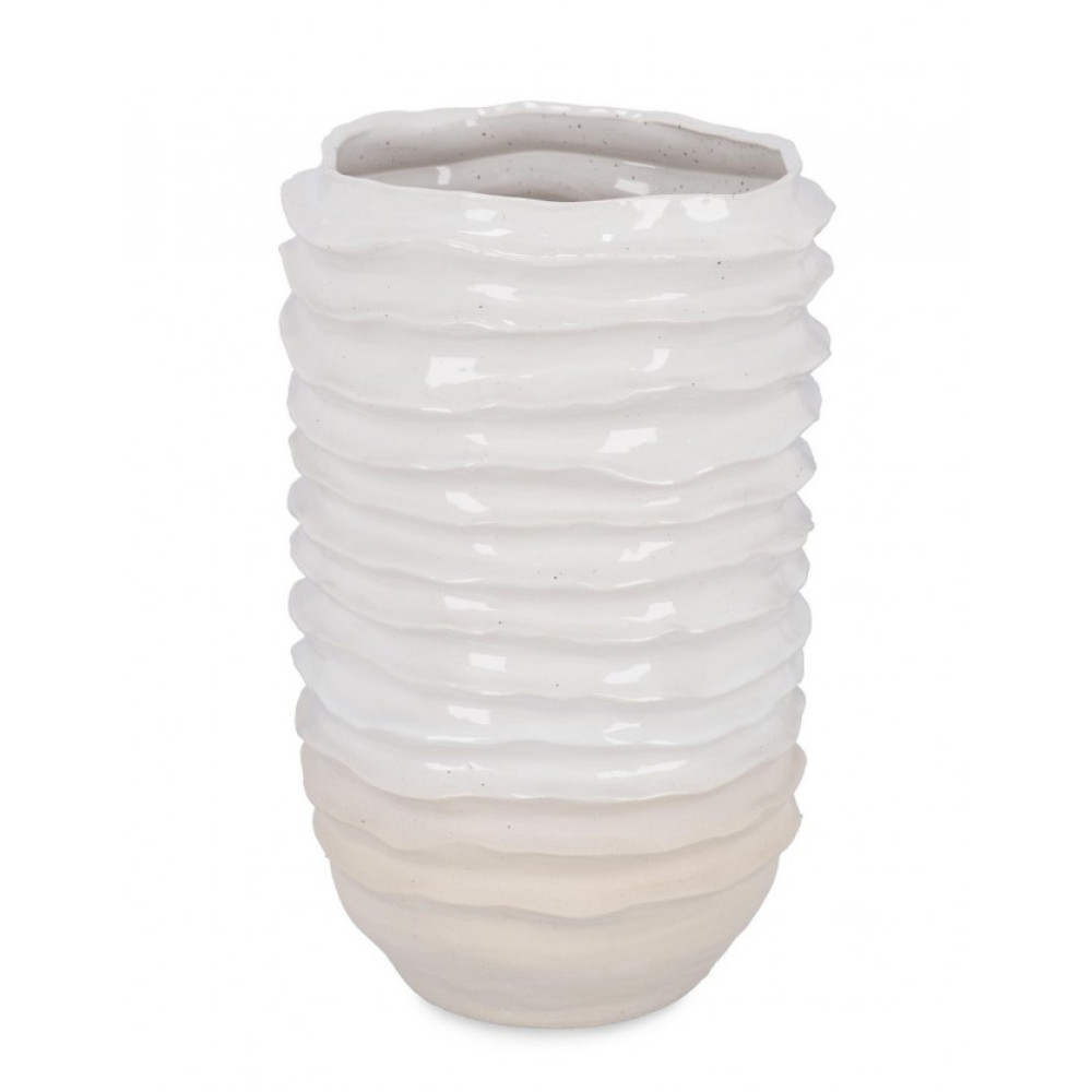 Bizzotto БІЛА КРУГЛА ВАЗА YORI H56,5 Bizzotto БІЛА КРУГЛА ВАЗА YORI H56,5