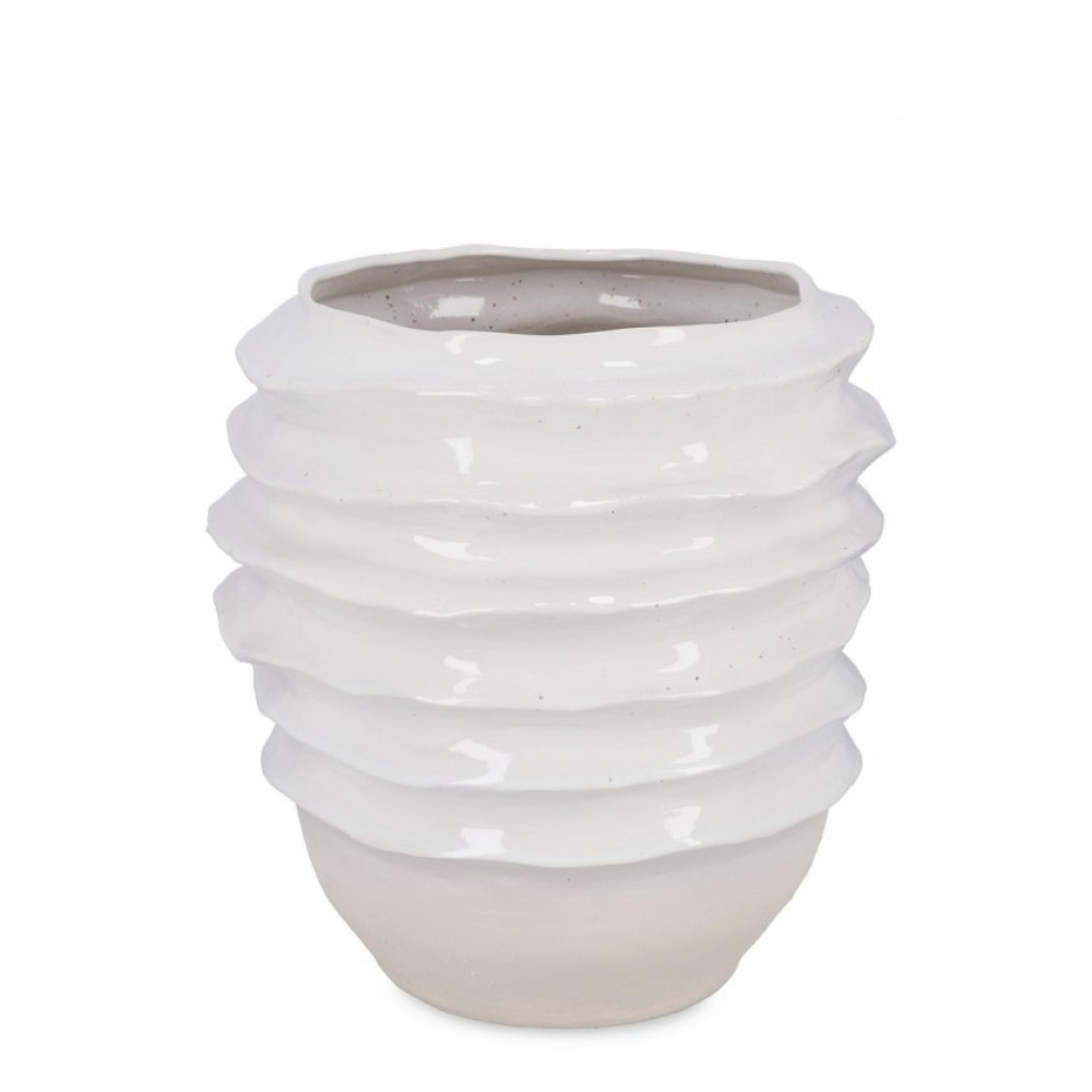 Bizzotto YORI БІЛА КРУГЛА ВАЗА H46,5 Bizzotto YORI БІЛА КРУГЛА ВАЗА H46,5