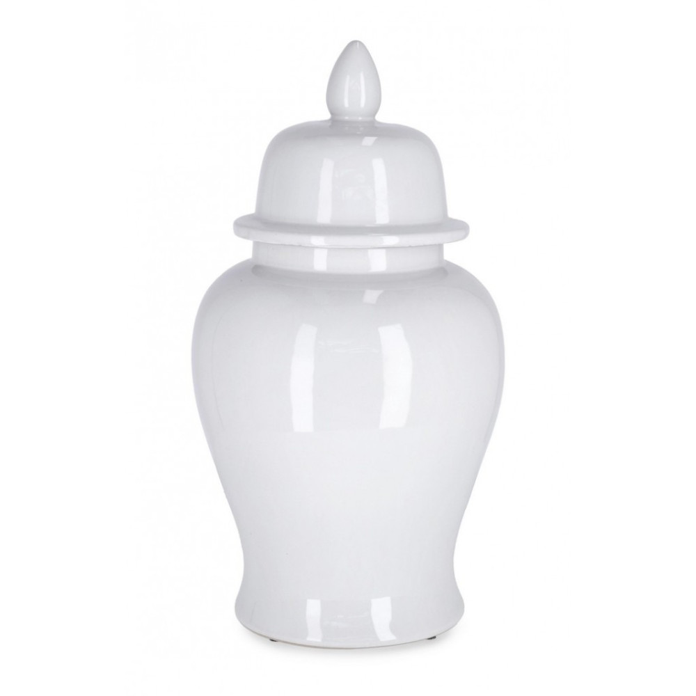 Bizzotto ВАЗА W-КРИШКА БІЛА ЦЕРА В ЮАНЯХ H43 Bizzotto ВАЗА W-КРИШКА БІЛА ЦЕРА В ЮАНЯХ H43