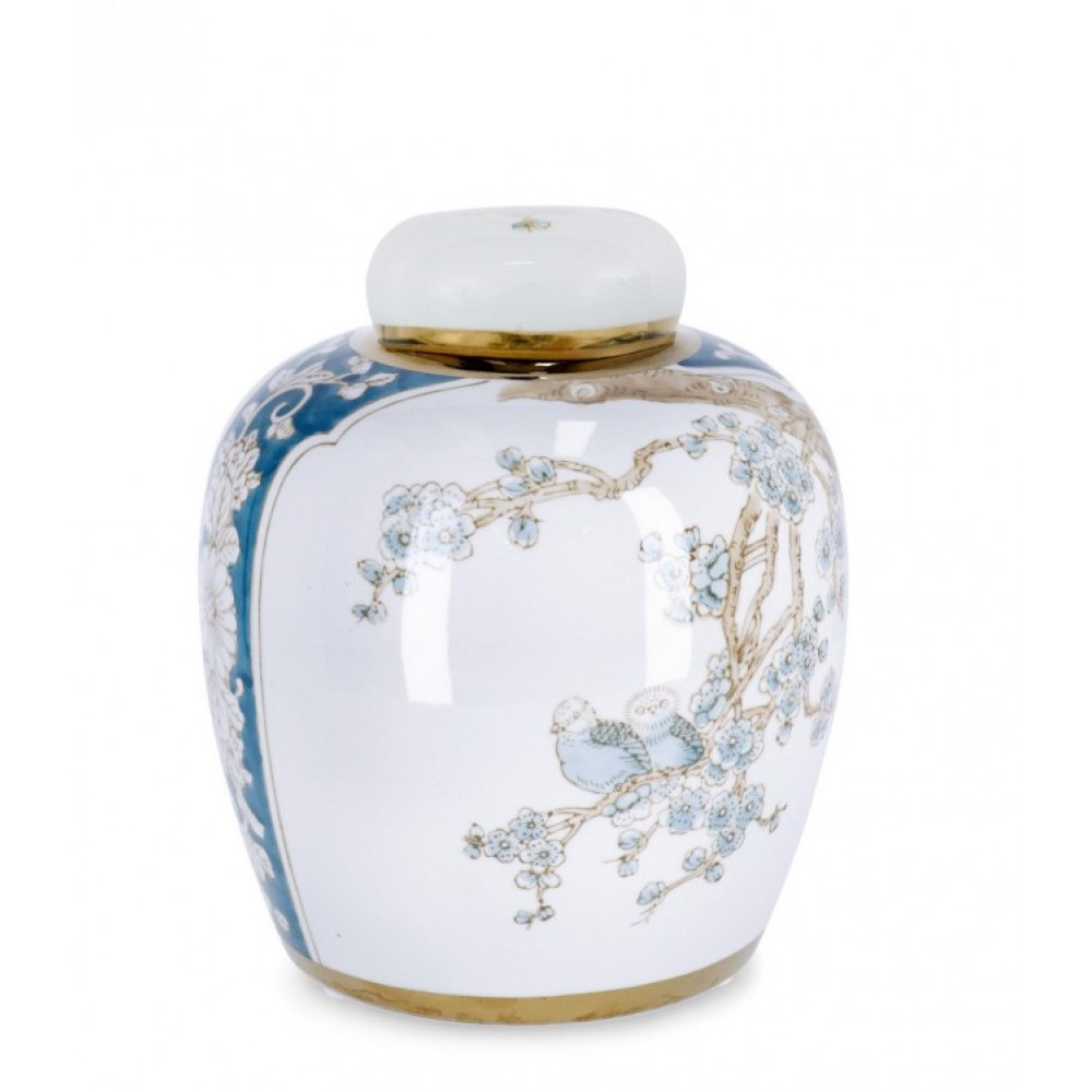 Bizzotto ЗАОКРУГЛЕНА ВАЗА LIANG W-КРИШКА H24