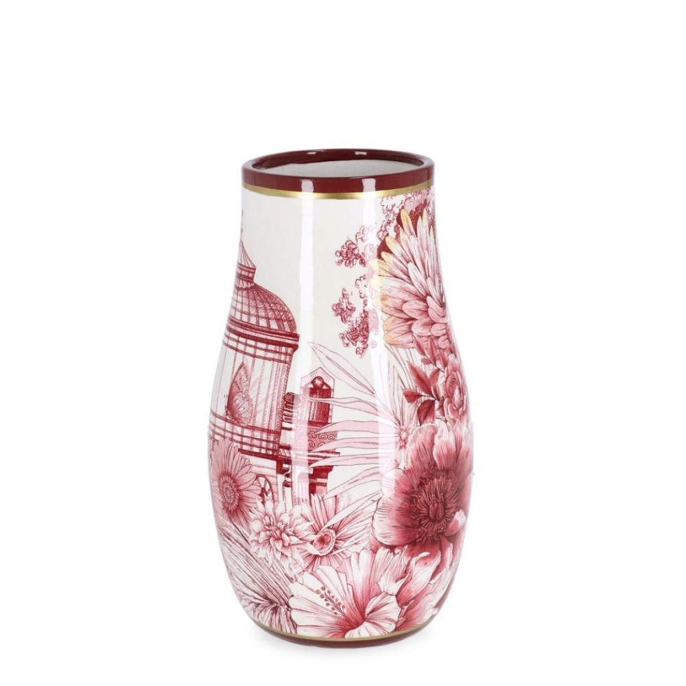 Bizzotto ЗОЛОТА ВАЗА LIANG ROUNDED RED WH H26