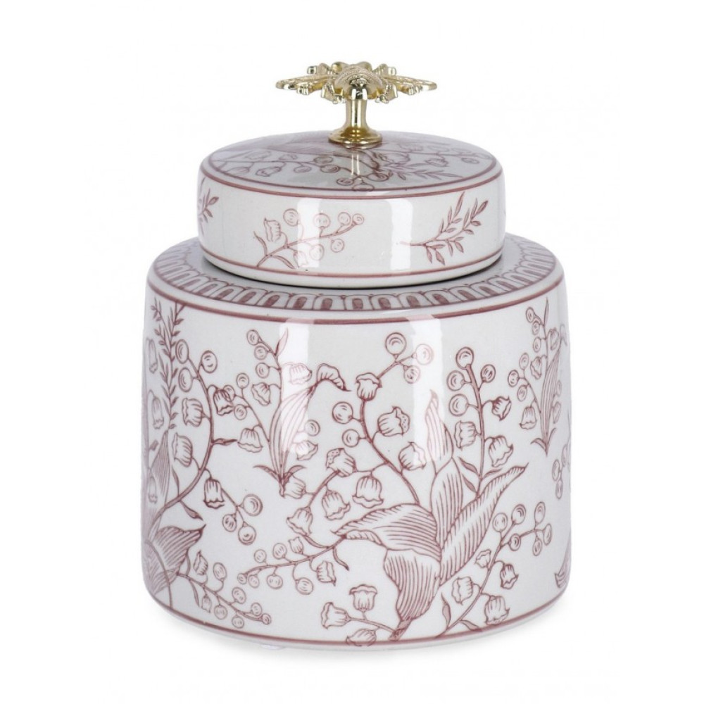 Bizzotto CAI CYL ЧЕРВОНО-БІЛА ВАЗА W-КРИШКА H19