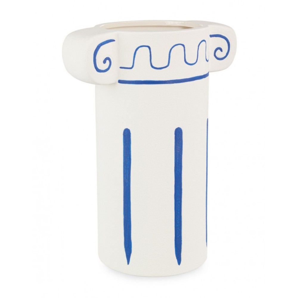 Yes ГРЕЦЬКА RO WH-СИНЯ КОЛОННА ВАЗА H23,5