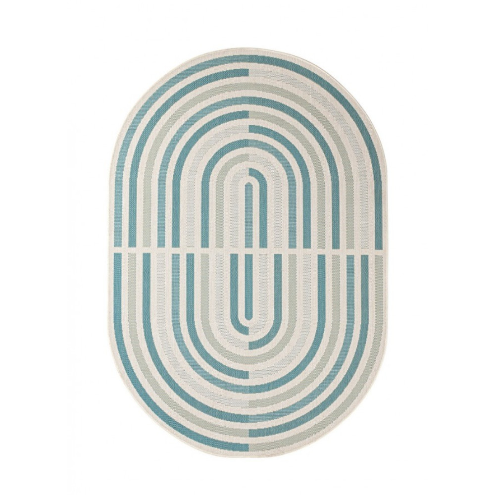 Bizzotto NOUR CARPET OV GREEN BLUE BEIGE 160X229