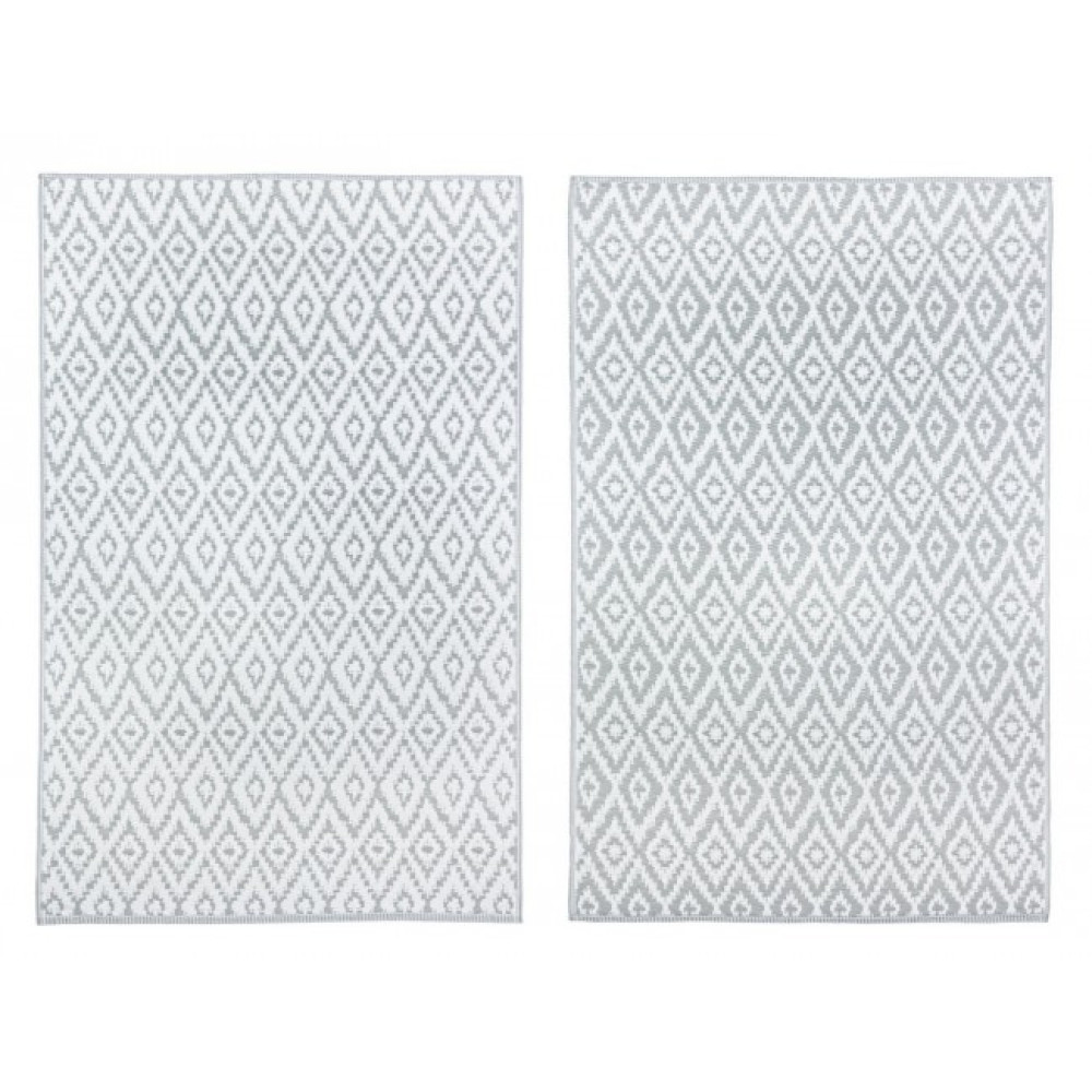 Bizzotto КИЛИМ РОМБ СІРО-БІЛИЙ 120Х180