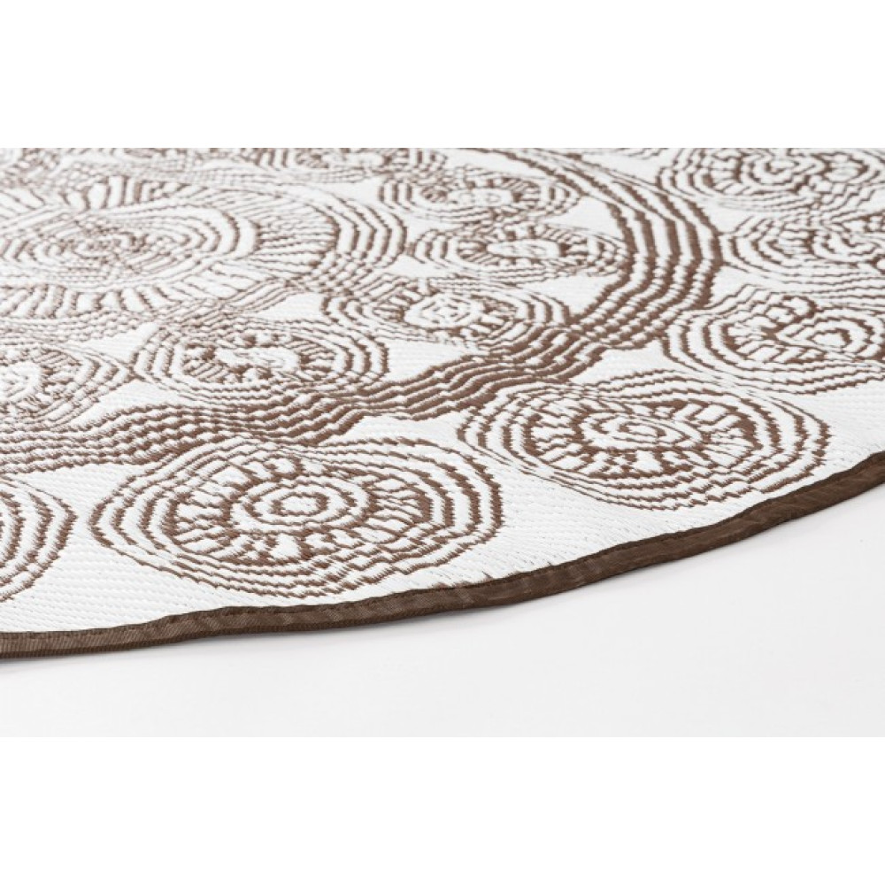 Bizzotto Килим RASHT БІЛО-КОРИЧНЕВИЙ D150 Bizzotto Килим RASHT БІЛО-КОРИЧНЕВИЙ D150