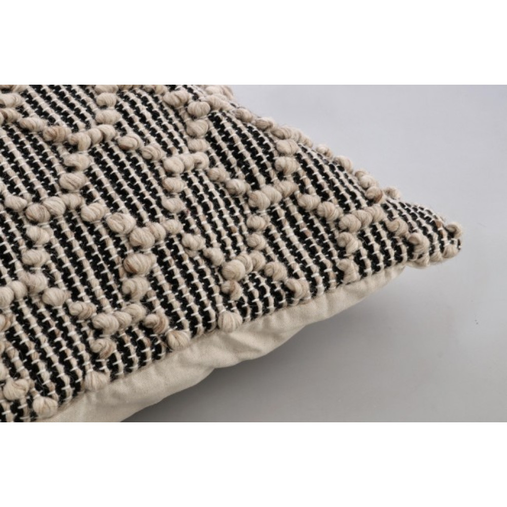 Bizzotto DHAWAN ЧОРНИЙ-НАТУРАЛЬНИЙ ПОДУШКА 80Х80