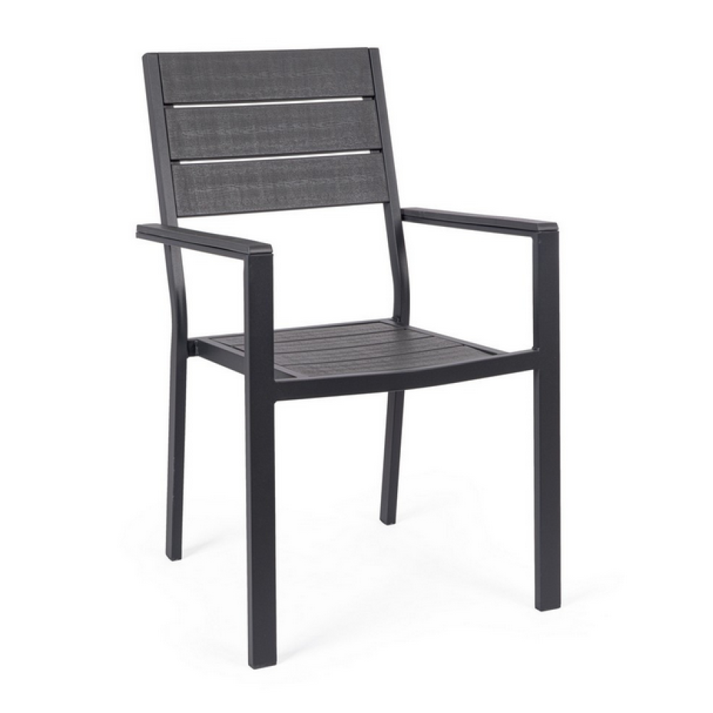 Yes СТІЛЕЦЬ SARITA CHARCOAL з підлокітниками