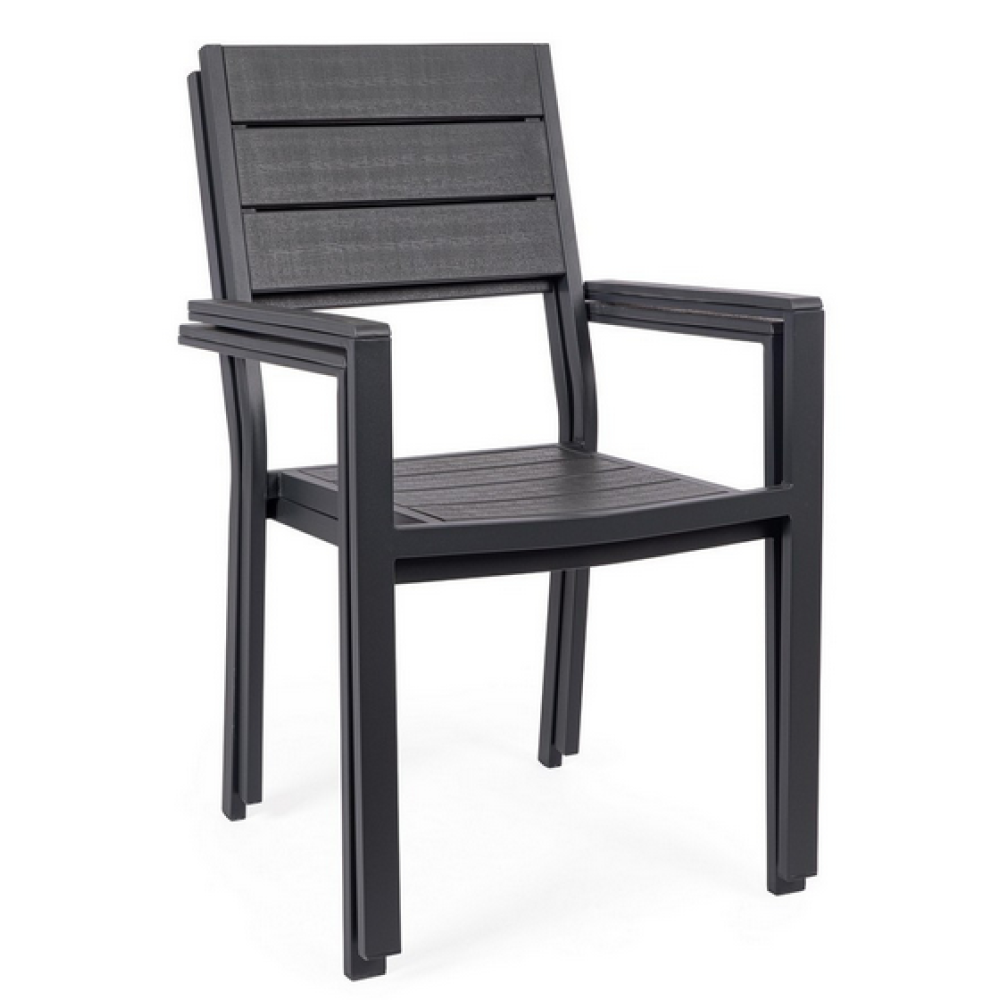 Yes СТІЛЕЦЬ SARITA CHARCOAL з підлокітниками Yes СТІЛЕЦЬ SARITA CHARCOAL з підлокітниками