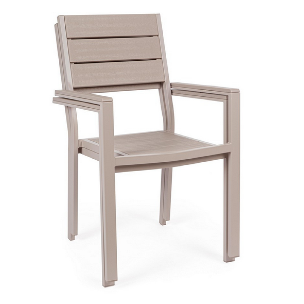 Yes СТІЛЕЦЬ SARITA TAUPE з підлокітниками Yes СТІЛЕЦЬ SARITA TAUPE з підлокітниками