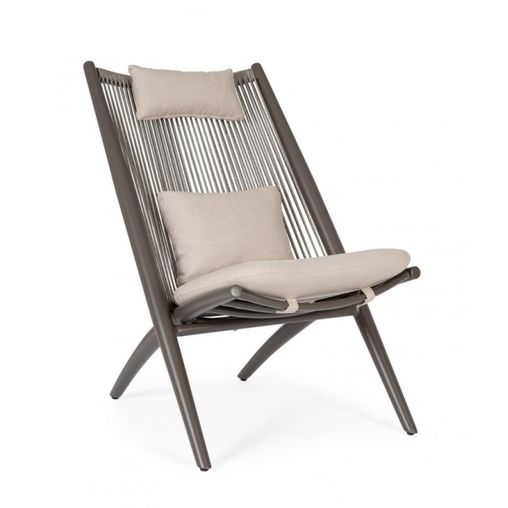 Bizzotto ALOHA COCOA LOUNGE КРІСЛО W-C