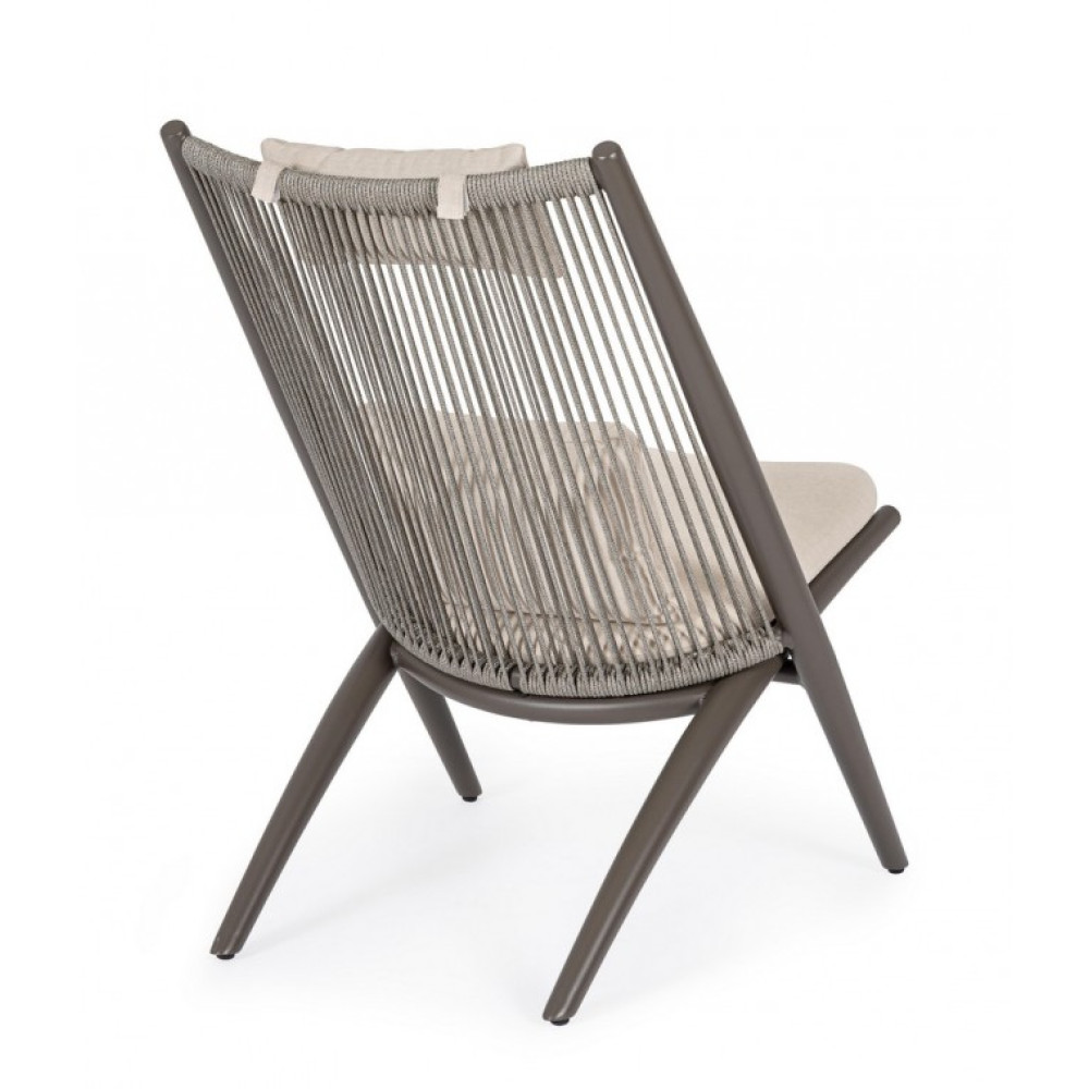 Bizzotto ALOHA COCOA LOUNGE КРІСЛО W-C