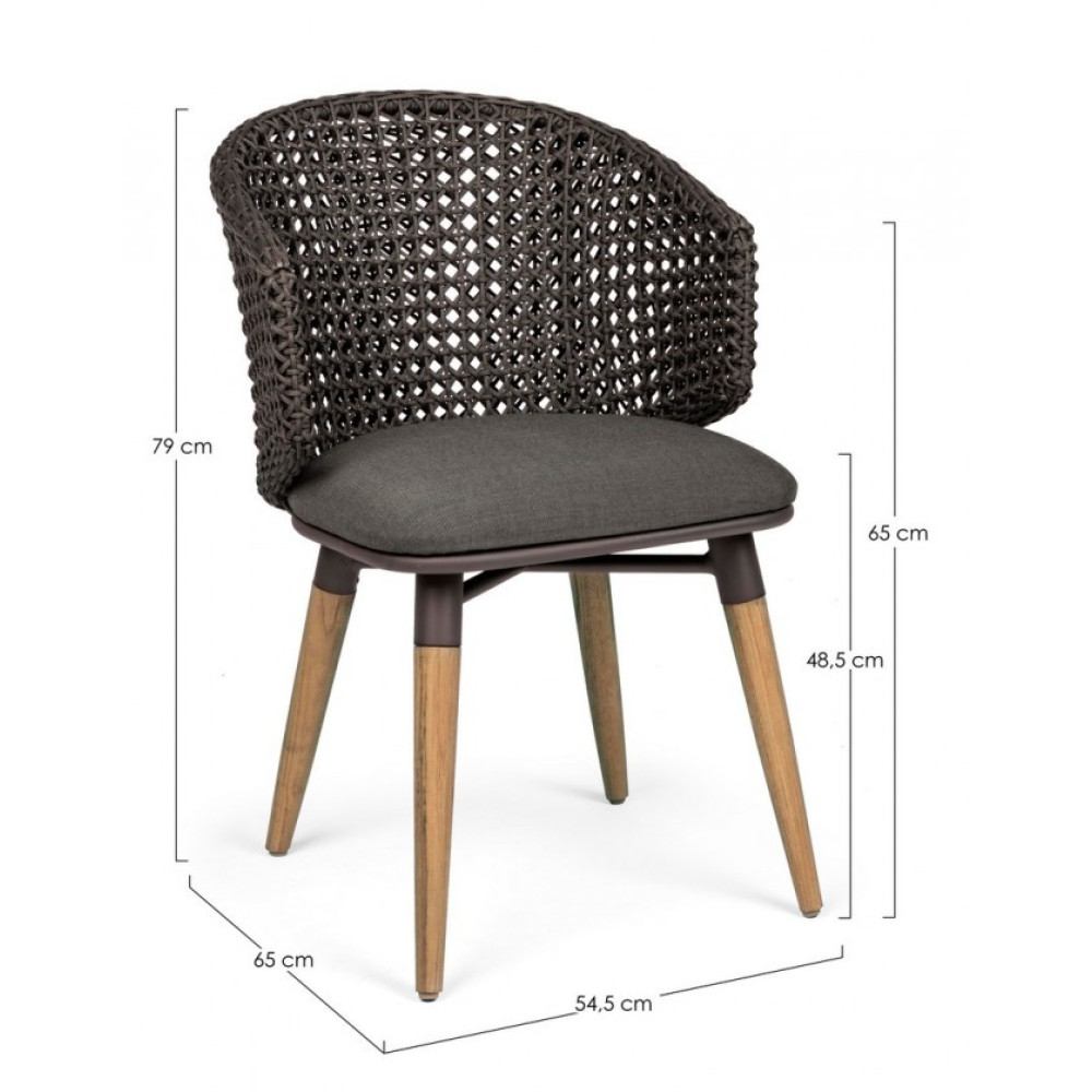 Homemotion ТЕМНЕ КРІСЛО NINFA