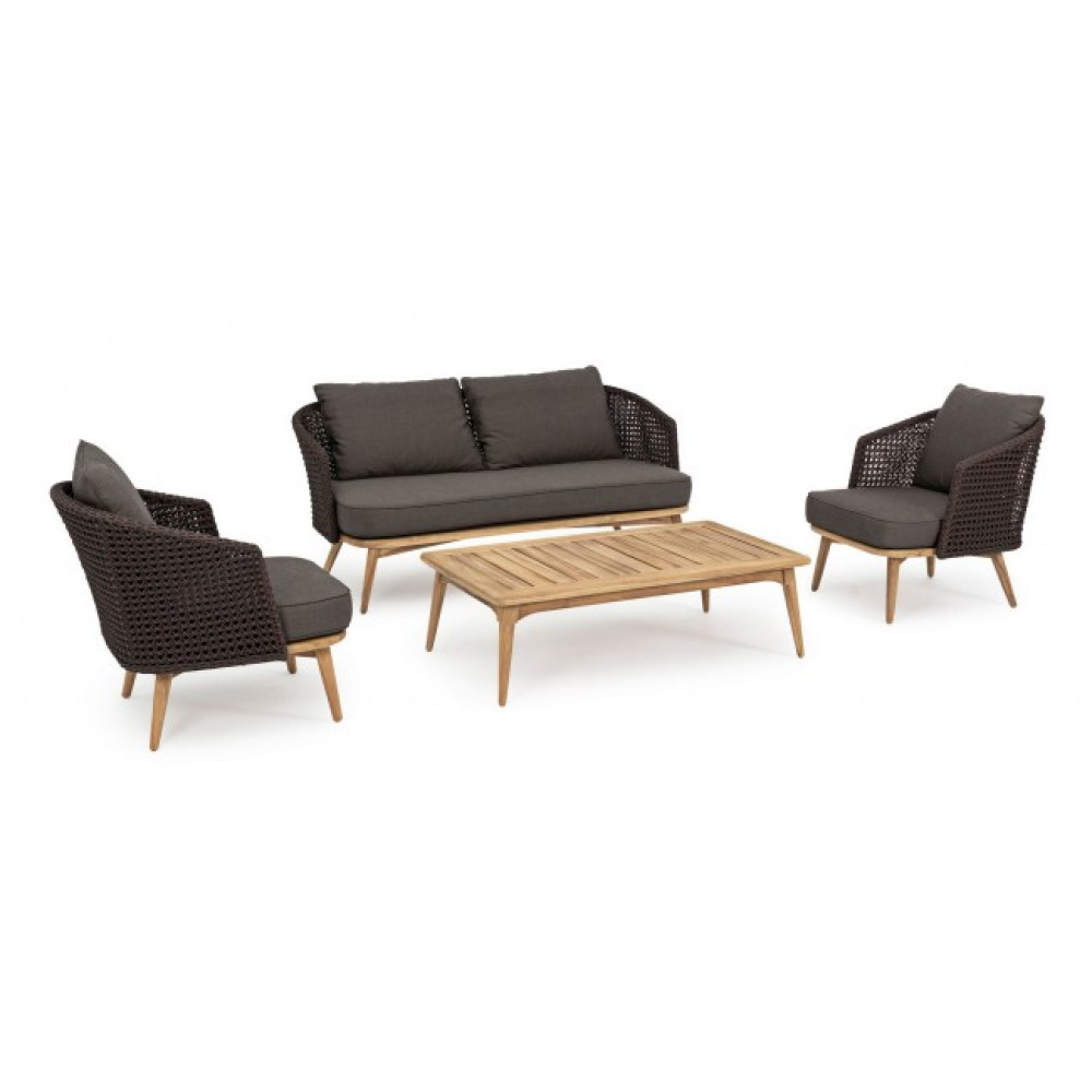 Homemotion ДИВАН NINFA DARK 2-3 МІСЦЯ З ПОДУШКАМИ