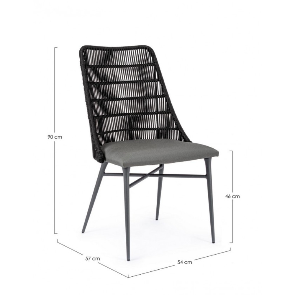 Homemotion TABLITA CHARCOAL КРІСЛО