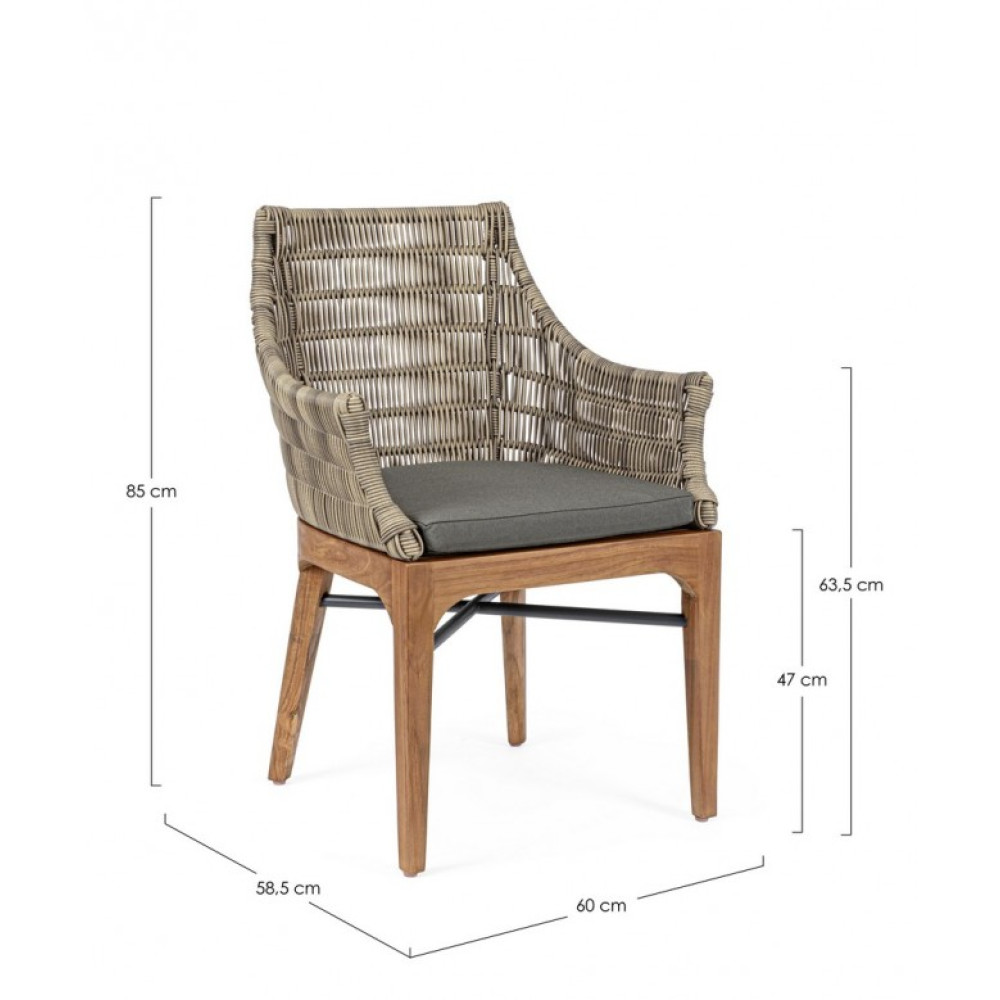 Homemotion KEILANI КРІСЛО W-ПОДУШКА