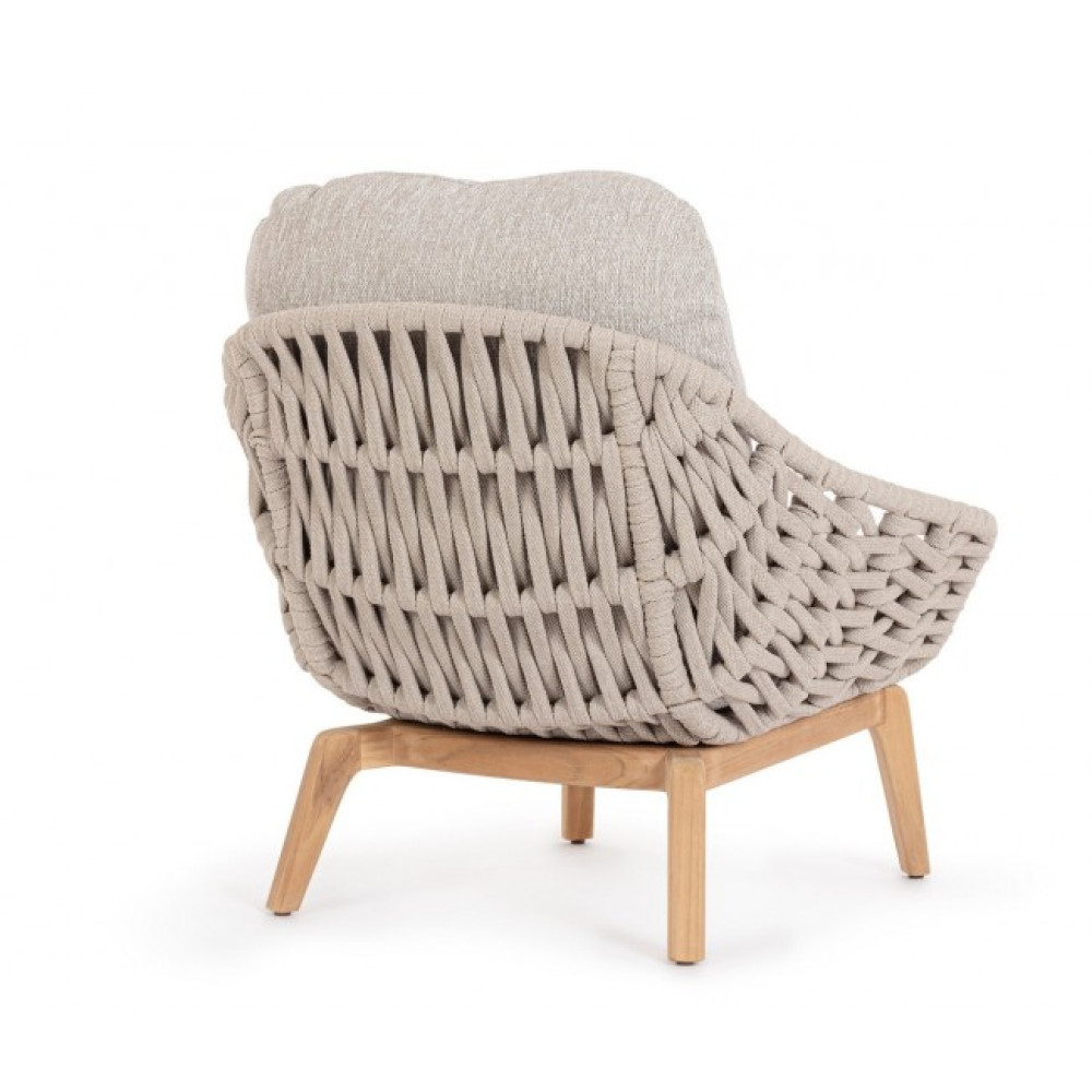 Homemotion TAMIRES БЕЖЕВЕ КРІСЛО W-CUSH