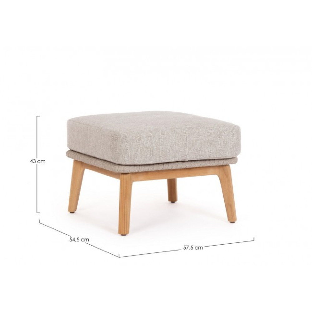 Homemotion TAMIRES БЕЖЕВЕ КРІСЛО W-CUSH