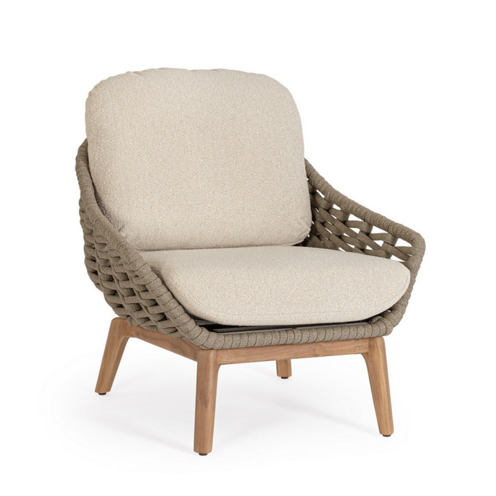 Homemotion Крісло TAMIRES BOUCLE з подушкою