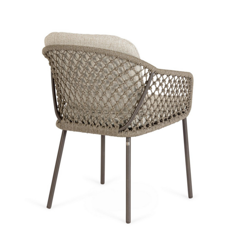 Homemotion Крісло CORBETA з підлокітниками та подушкою