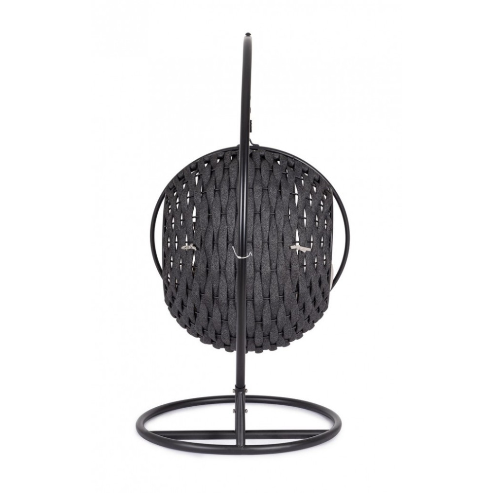 Bizzotto GALAPAGOS ЧОРНЕ ПІДВІСНЕ КРІСЛО W-CUSH Bizzotto GALAPAGOS ЧОРНЕ ПІДВІСНЕ КРІСЛО W-CUSH