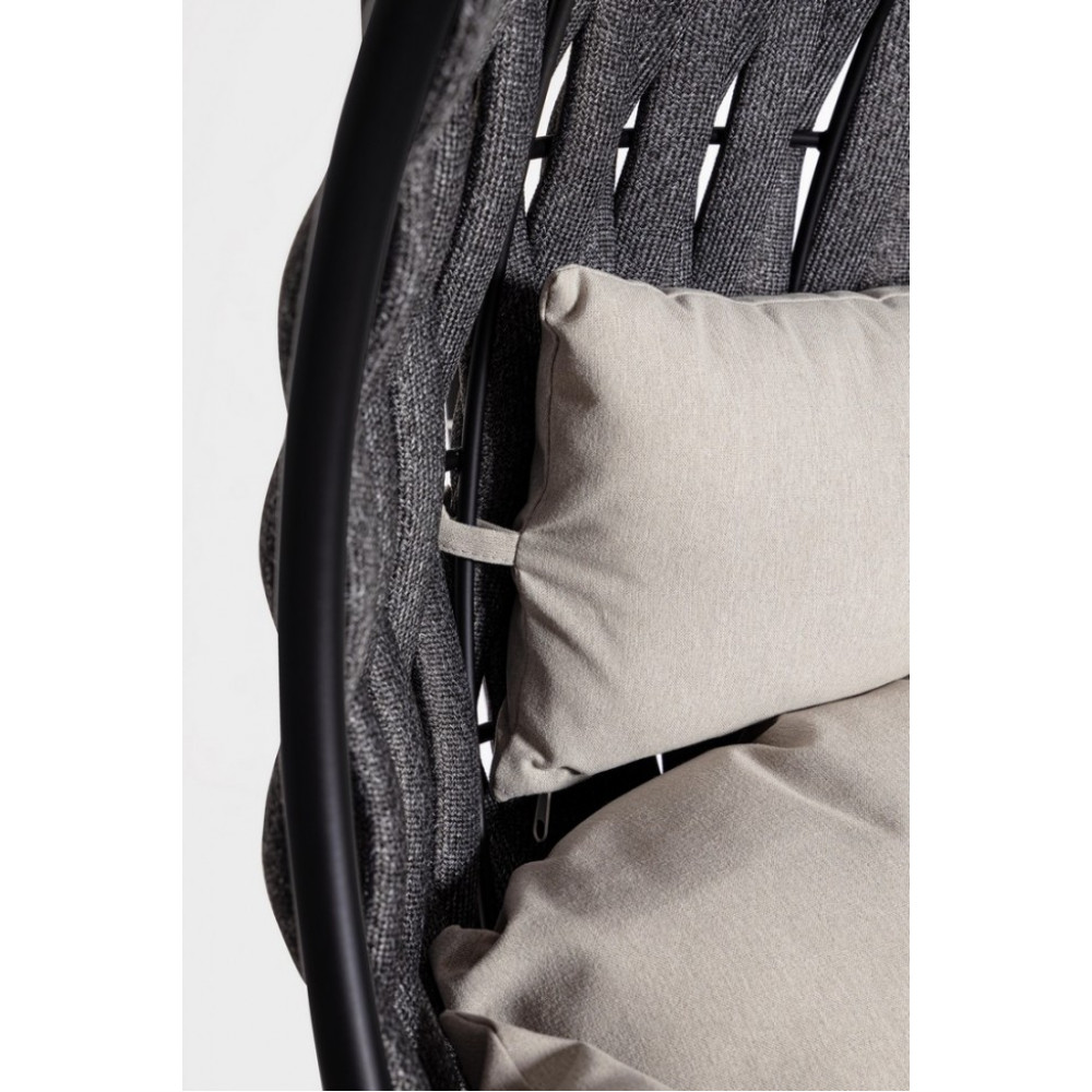 Bizzotto GALAPAGOS ЧОРНЕ ПІДВІСНЕ КРІСЛО W-CUSH Bizzotto GALAPAGOS ЧОРНЕ ПІДВІСНЕ КРІСЛО W-CUSH