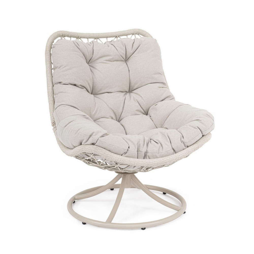 Bizzotto ПОВОРОТНЕ КРІСЛО AZORES LIGHT З ПОДУШКОЮ