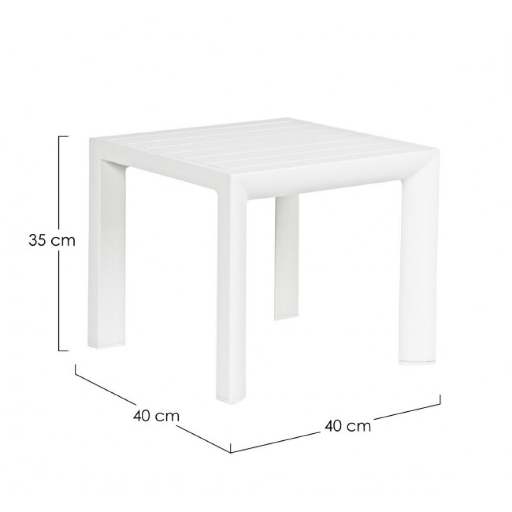 Bizzotto СТОЛ КАВОВИЙ CRUISE WHITE GK50 40X40 Bizzotto СТОЛ КАВОВИЙ CRUISE WHITE GK50 40X40