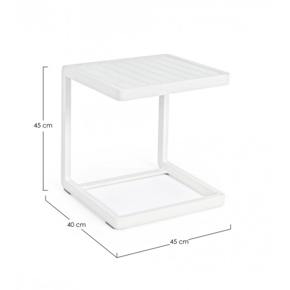 Bizzotto КАВОВИЙ СТІЛ KONNOR WHITE CX21 40X40