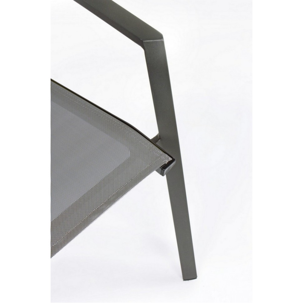 Bizzotto КРІСЛО CRUISE CHARCOAL GK52 W-ПІДЛІКТНИКИ Bizzotto КРІСЛО CRUISE CHARCOAL GK52 W-ПІДЛІКТНИКИ