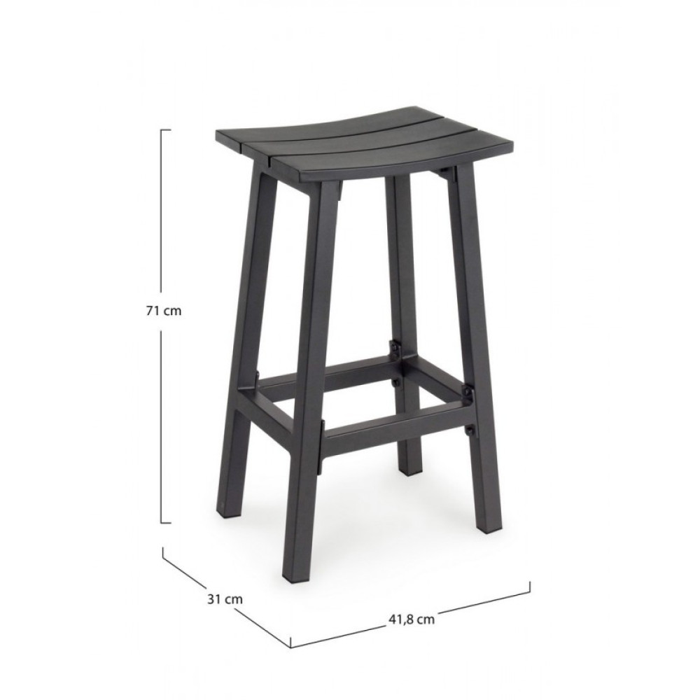 Bizzotto СКІПЕР CHARCOAL YK13 БАРНИЙ СТІЛЕЦЬ H71