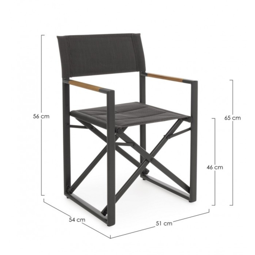 Bizzotto КРІСЛО ДИРЕКТОРСЬКЕ LAGUN CHARCOAL YK13