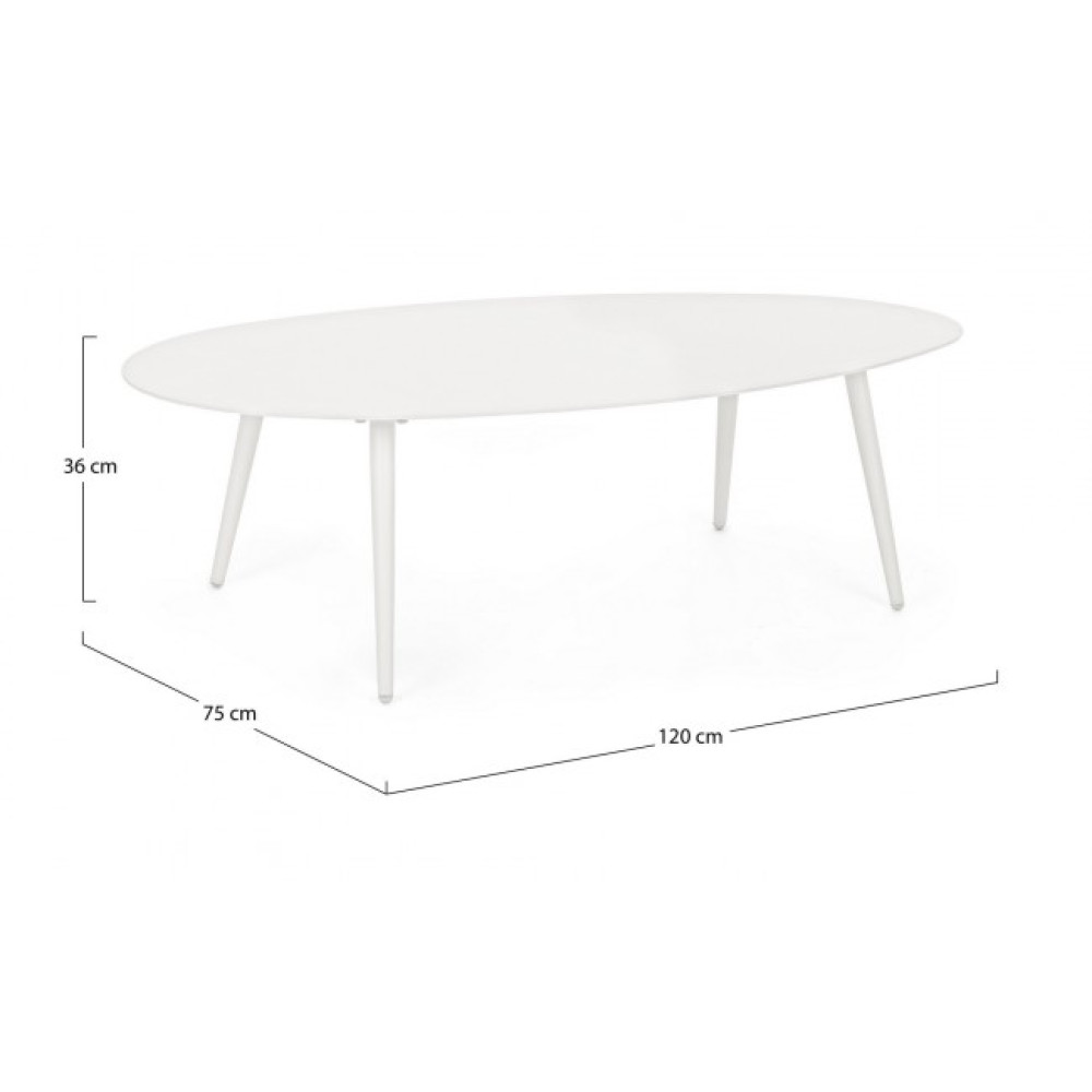 Bizzotto СТОЛ КАВОВИЙ РІДЛІ ВАЙТ YK11 120Х75