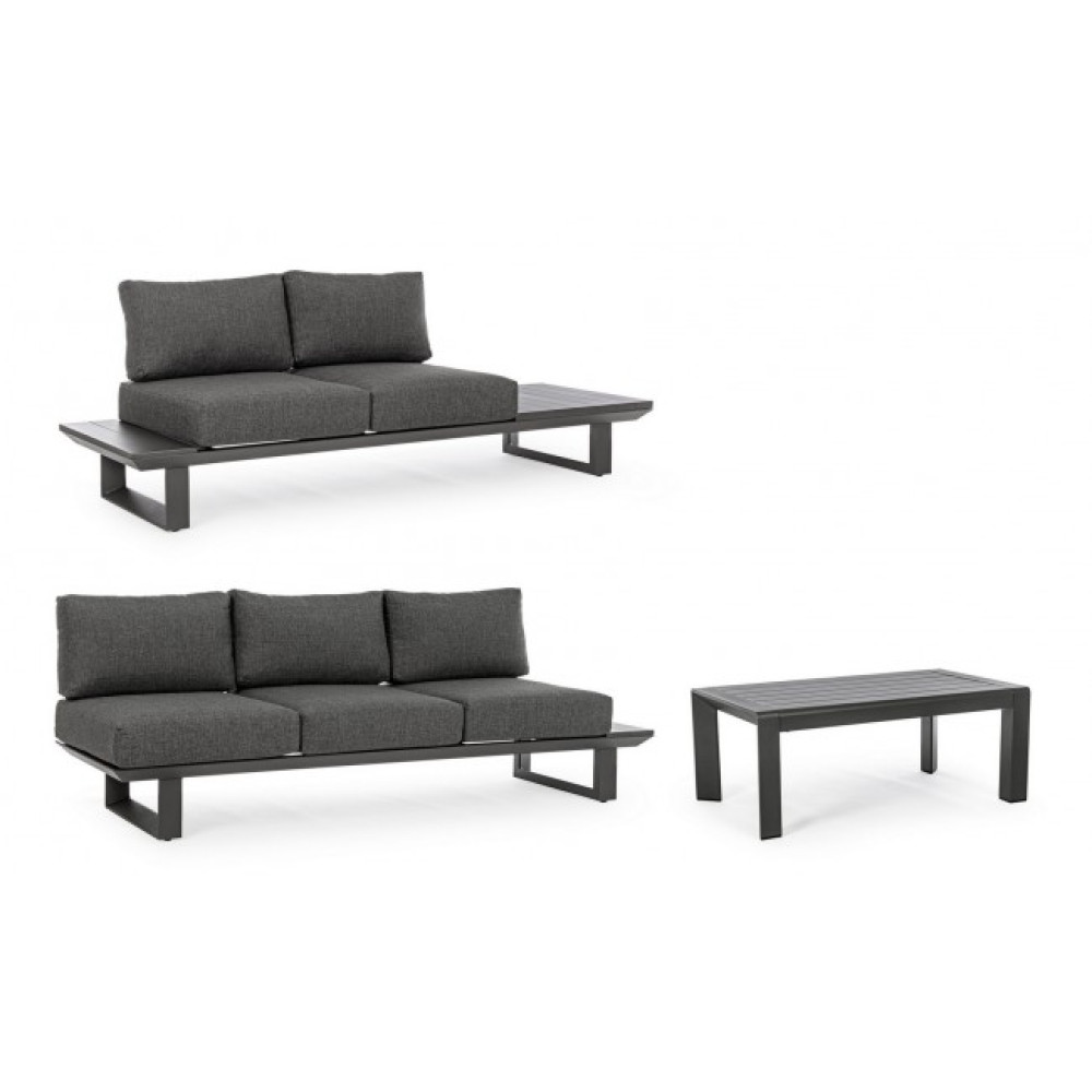 Bizzotto KONNOR CHARCOAL CX23 КУТОВИЙ КОМПЛЕКТ ДИВАН W-C Bizzotto KONNOR CHARCOAL CX23 КУТОВИЙ КОМПЛЕКТ ДИВАН W-C