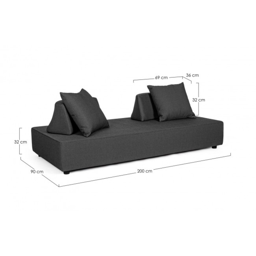 Homemotion PIPER CHARCOAL ДИВАН W-CUSH Homemotion PIPER CHARCOAL ДИВАН W-CUSH