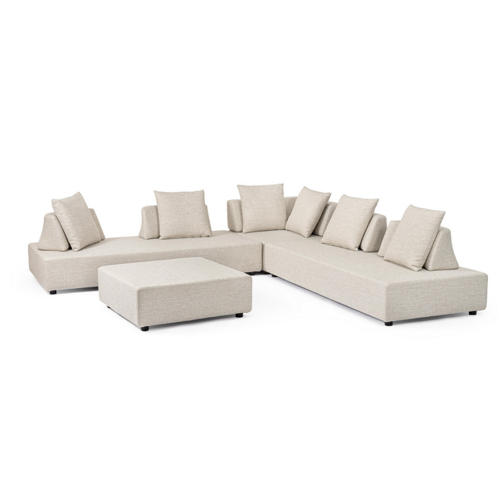 Homemotion Кутовий диван Piper Glace, 4 шт., з подушками