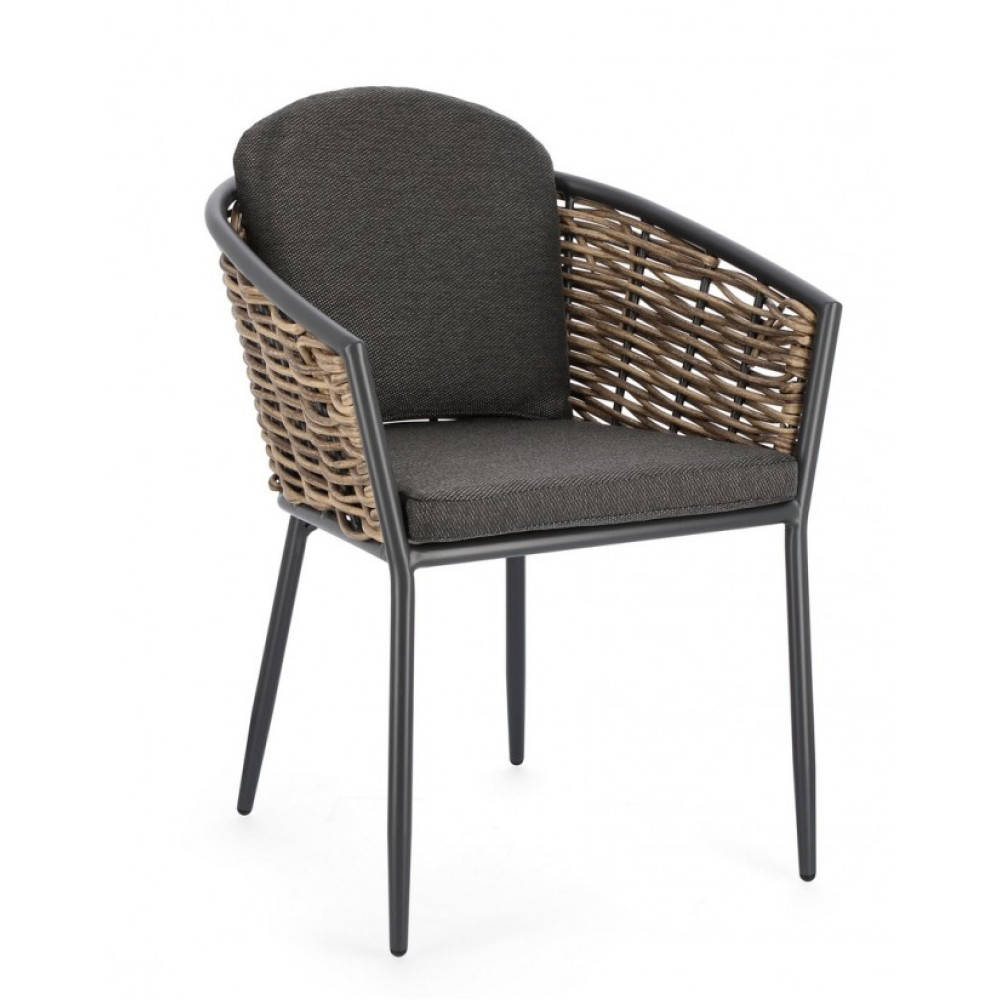 Bizzotto КРІСЛО MARIBELA CHARC YK13 W-AMR W-CUSH