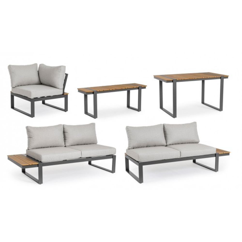 Bizzotto SVEN CHARCOAL SJ61 КУТОВИЙ ДИВАН W-CUS Bizzotto SVEN CHARCOAL SJ61 КУТОВИЙ ДИВАН W-CUS