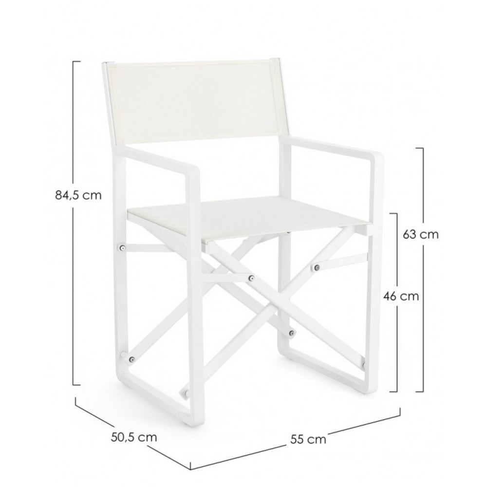 Bizzotto KONNOR WHITE CX21 ДИРЕКТОРСЬКЕ КРІСЛО