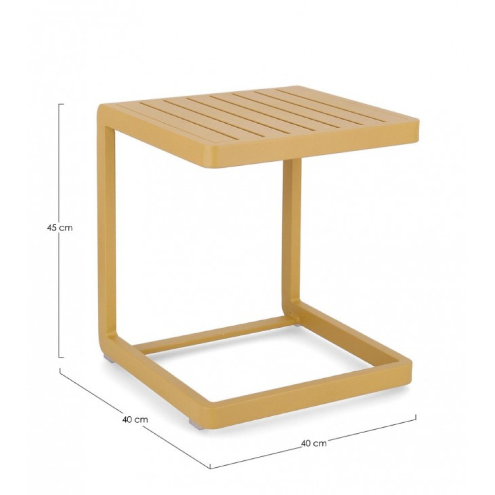 Bizzotto КАВОВИЙ СТІЛ KONNOR MUSTARD 40X40