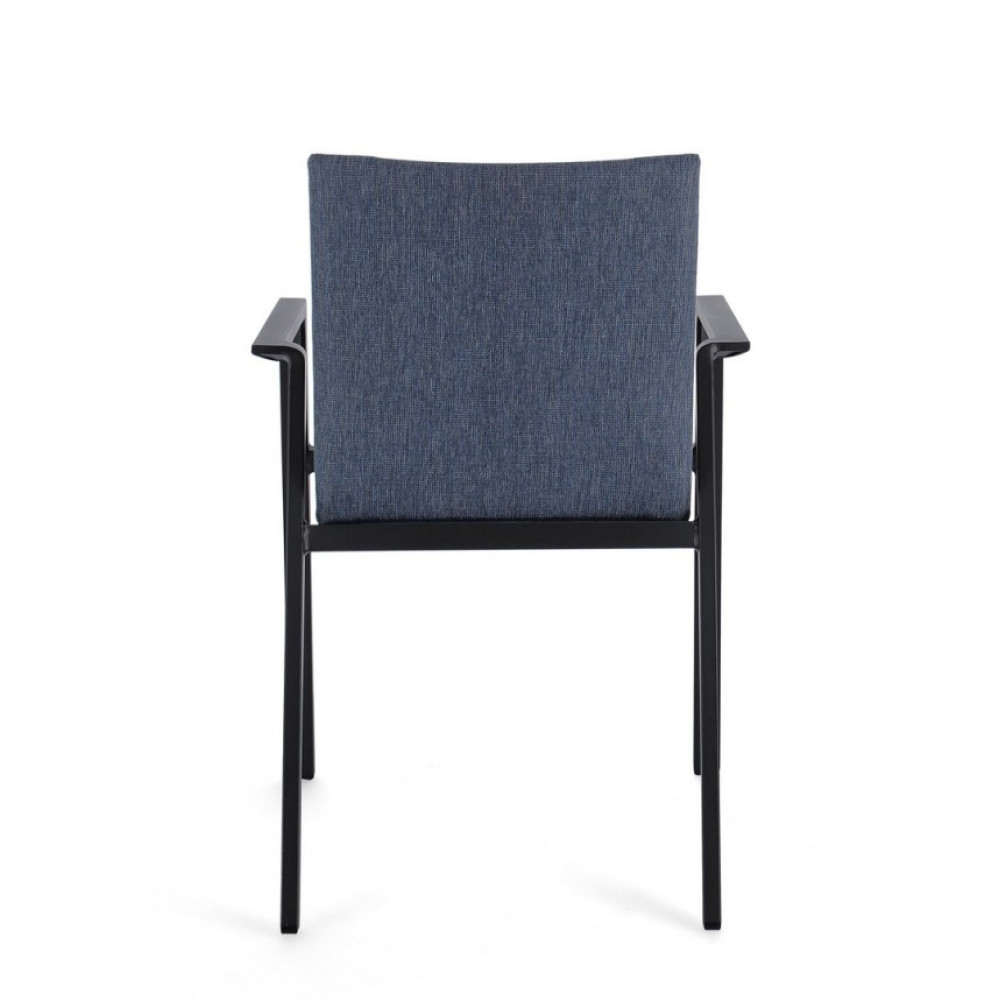 Bizzotto ODEON CHARC-DENIM JX55 КРІСЛО W-ПІДЛІКТНИКИ Bizzotto ODEON CHARC-DENIM JX55 КРІСЛО W-ПІДЛІКТНИКИ