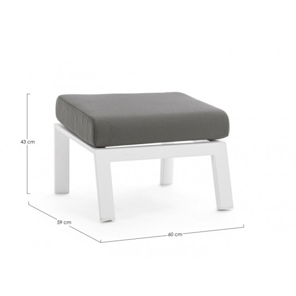 Bizzotto КЛЕДІ БІЛИЙ JX11 ОТТОМАНСЬКА W-ПОДУШКА