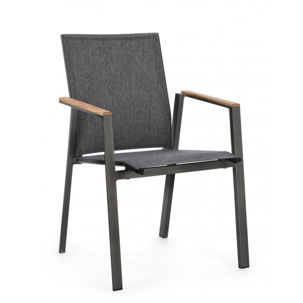 Bizzotto CAMERON CHARCOAL GK52 КРІСЛО W-ПІДЛІКТНИК