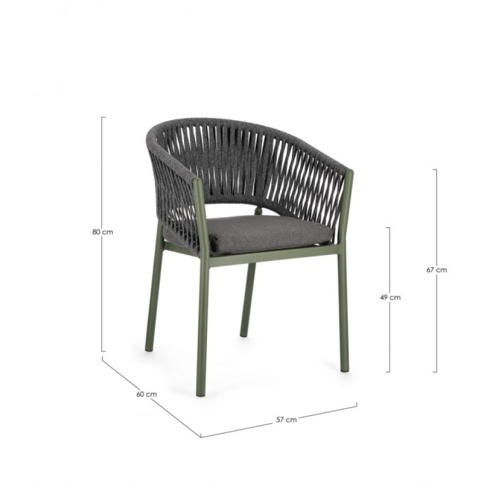 Homemotion FLORENCIA GREEN WG23 крісло W-ARMR W-CUSH