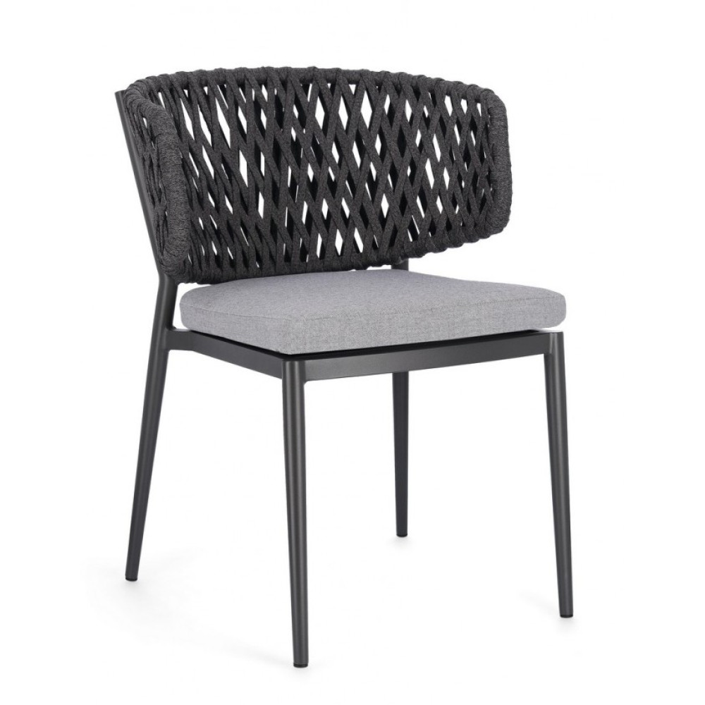 Homemotion NOELIA CHARCOAL WG21 КРІСЛО W-CUSH